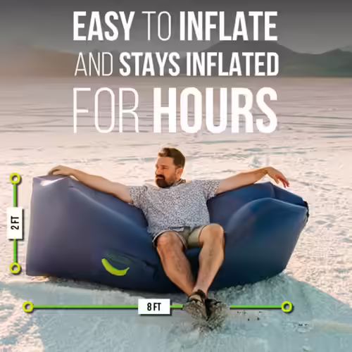 Rukket Sports Glow-Nana Inflatable Lounger