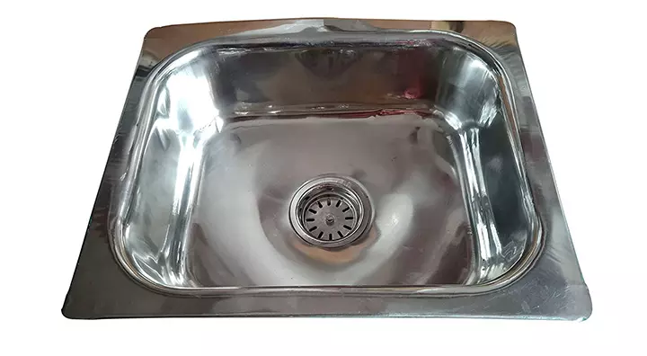 SS Sink Single Bowl Kitchen Sink - Silver Chrome