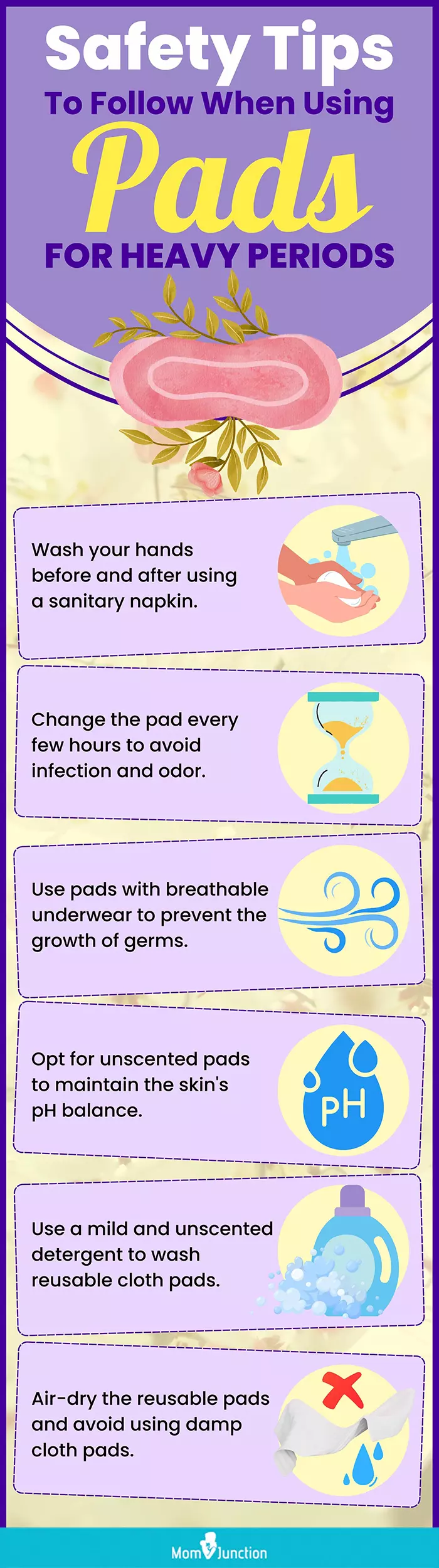 Safety Tips To Follow When Using Pads For Heavy Periods