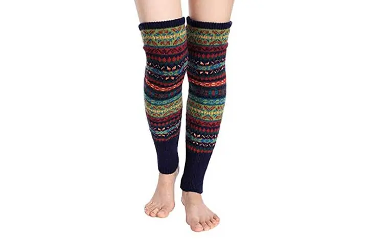 Santwo Women Knit Crochet Womens Leg Warmers