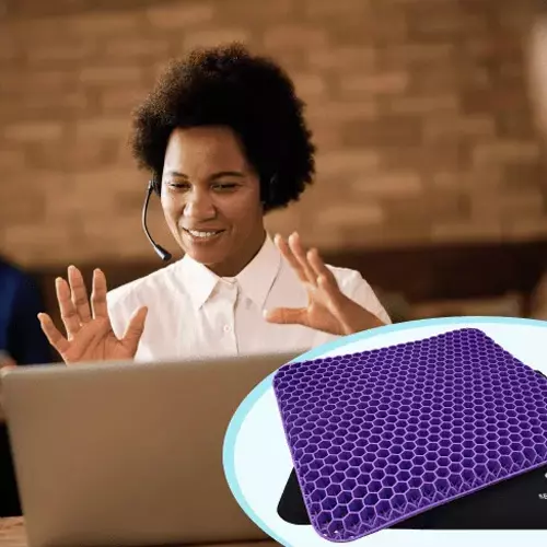 SelectSoma Large Purple Gel Seat Cushion