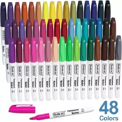 Shuttle Art 48 Colors Permanent Markers