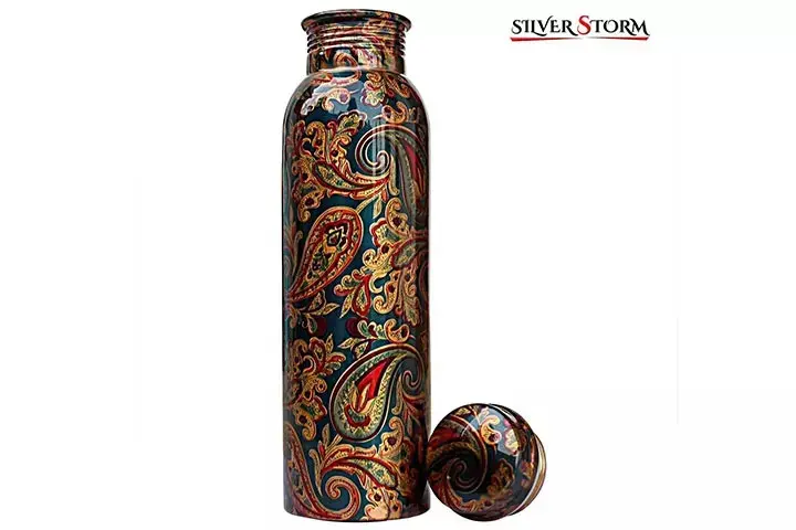 Silver Storm Copper Water Bottle