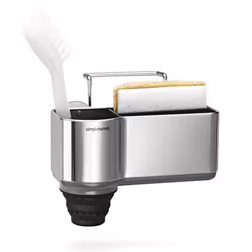 Simplehuman Sink Caddy with Suction Cup, Brushed Stainless Steel