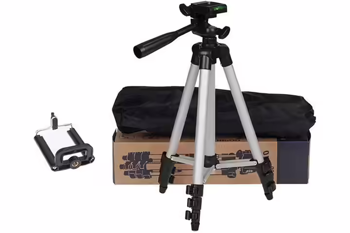 Sketchfab 3110 Portable And Foldable Tripod With Mobile Clip