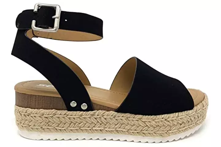 Soda Topic Topshoe Avenue Open Toe Ankle Strap Espadrille Sandals