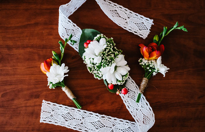 Corsage with boutonnieres