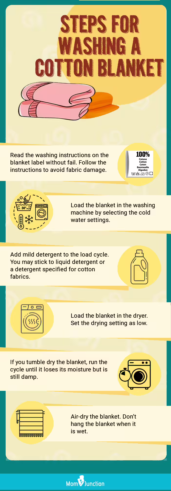 Steps For Washing A Cotton Blanket