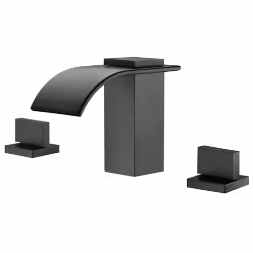 Sumerain Black Waterfall Tub Faucet