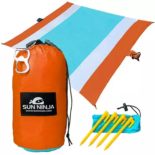 Sun Ninja Sand Free Beach Blanket