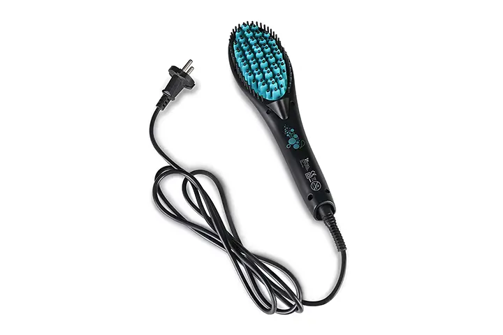 Syska HBS200i Salon finish Keratin Hair Brush Straightener