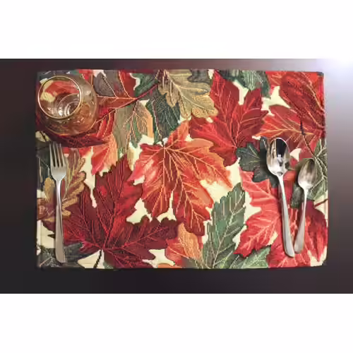 Tache Home Fashion Tapestry Woven Kitchen Dining Table Placemat Set