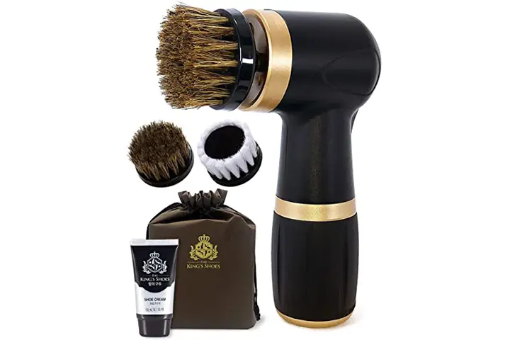 The King’s Shoes Electric Shoe Polisher Kit