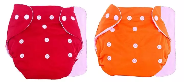 The Little Lookers Adjustable Cotton Pocket Diapers