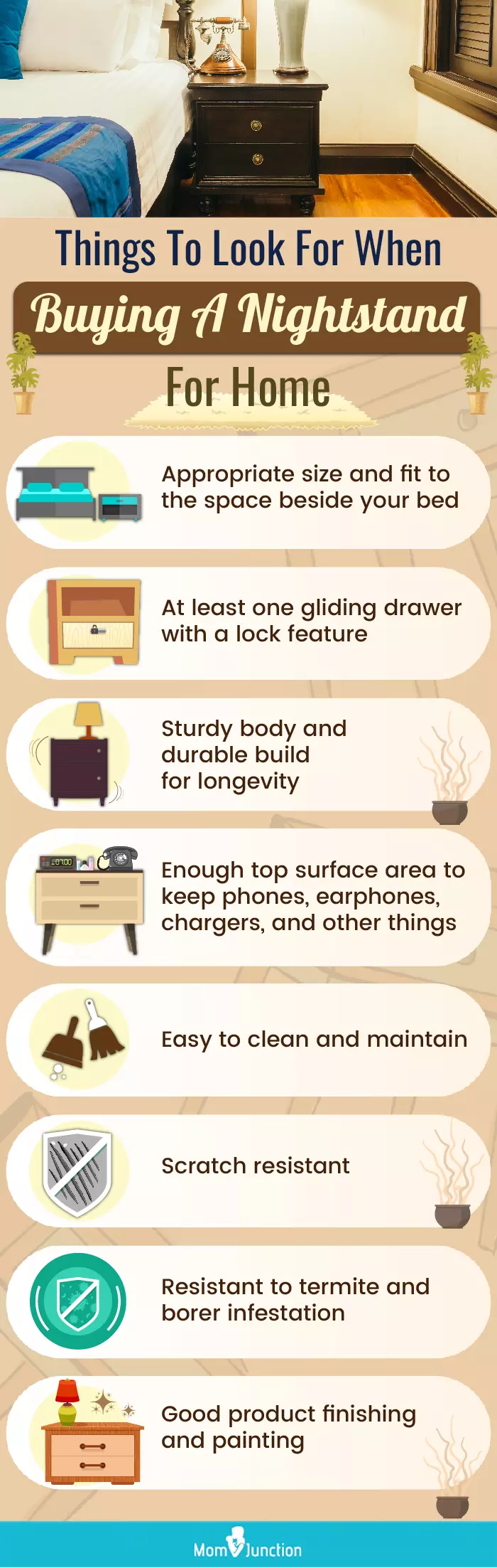 Things To Look For When Buying A Nightstand For Home (infographic)