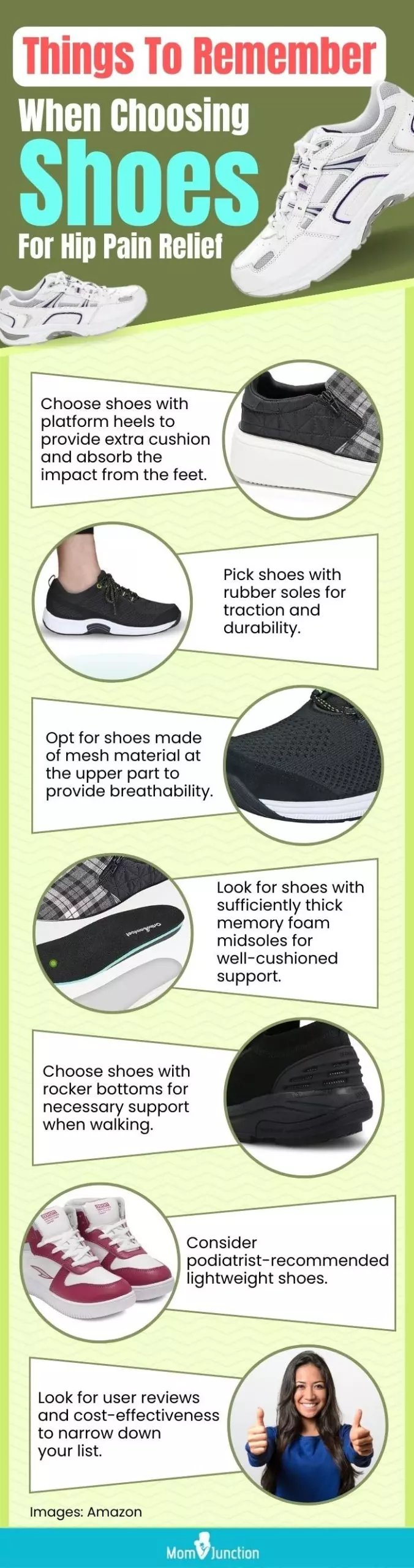 Things To Remember When Choosing Shoes For Hip Pain Relief (infographic)