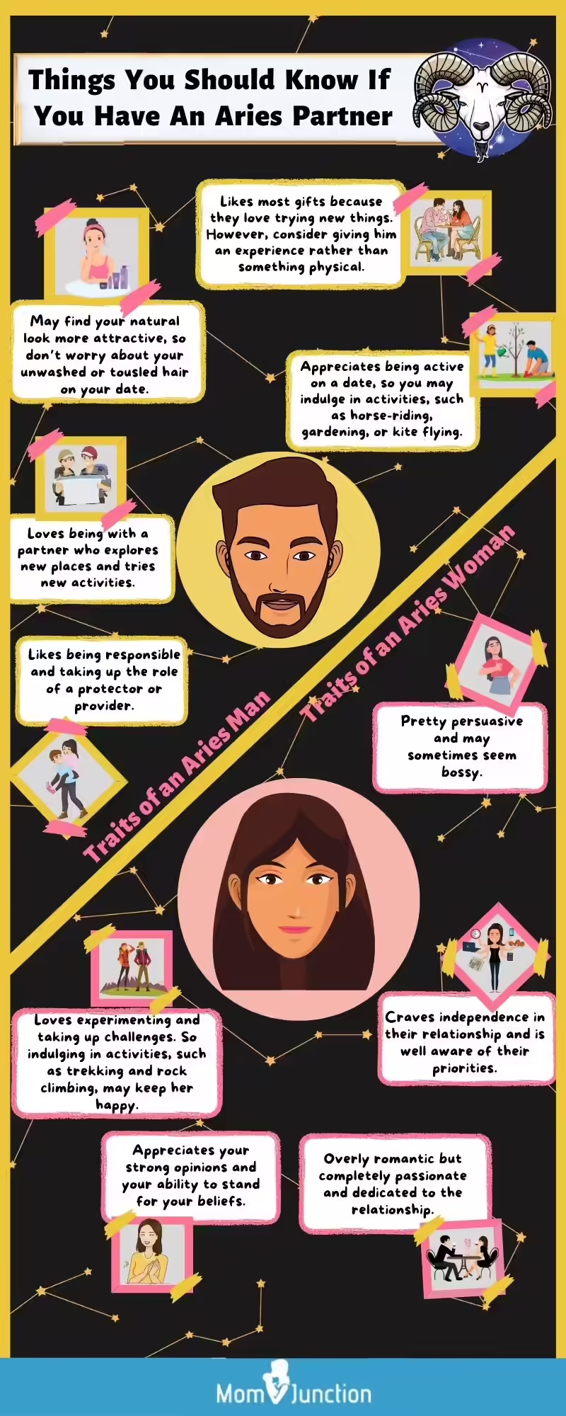 things you should know if you have an aries partner (infographic)