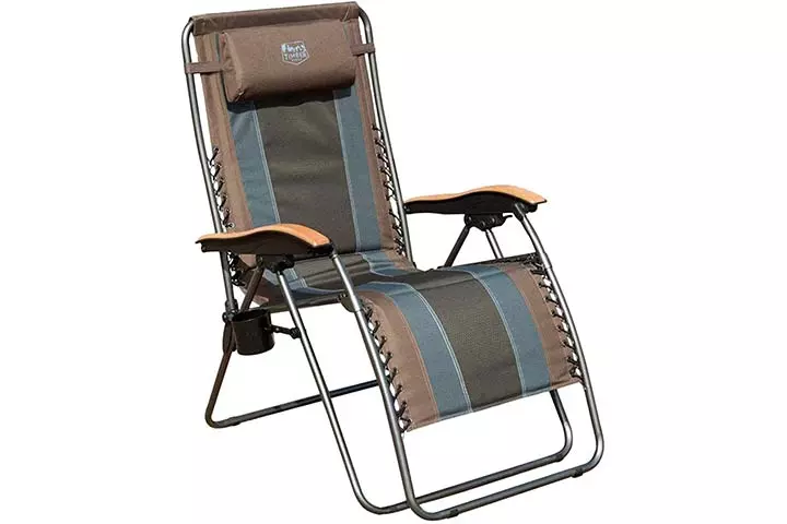 Timber Ridge Zero Gravity Patio Lounge Chair