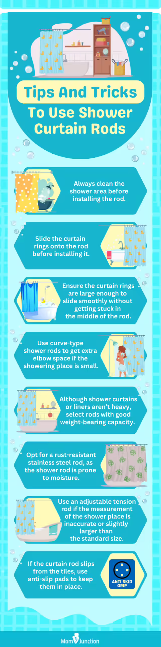 Tips And Tricks To Use Shower Curtain Rods