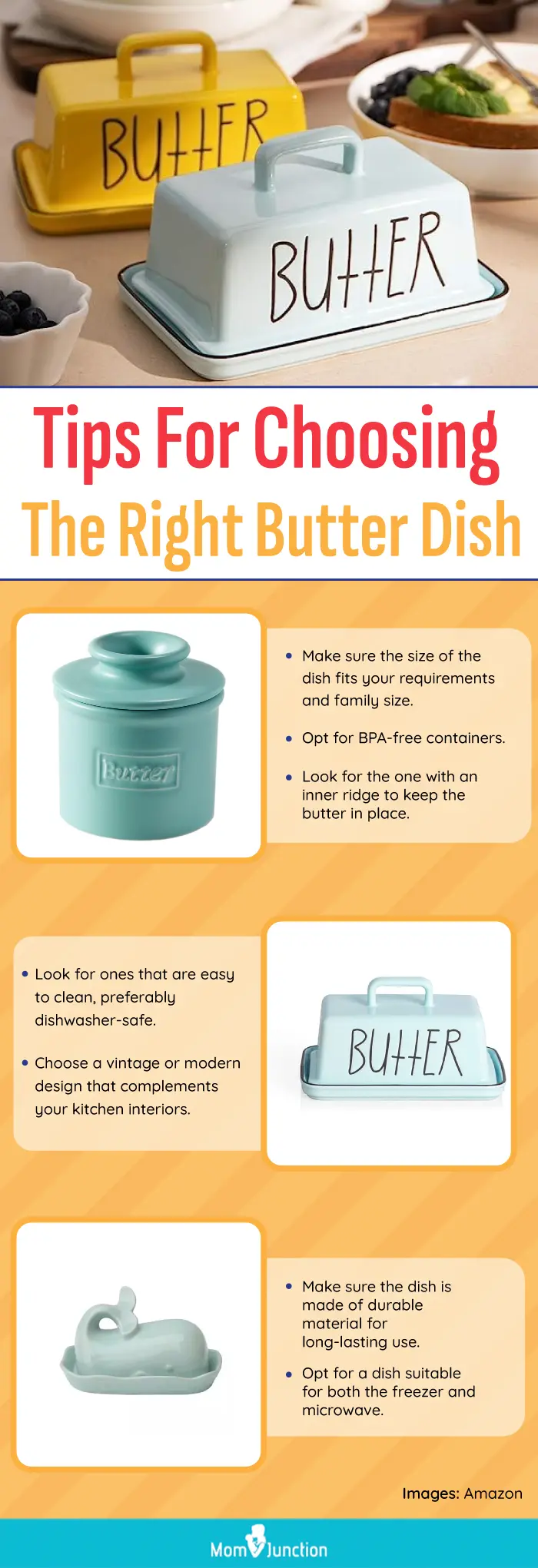 Tips For Choosing A Right Butter Dish (infographic)