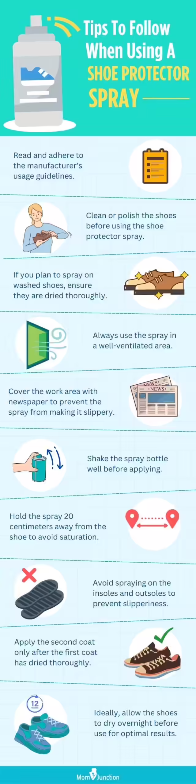 Tips To Follow When Using A Shoe Protector Spray (infographic)