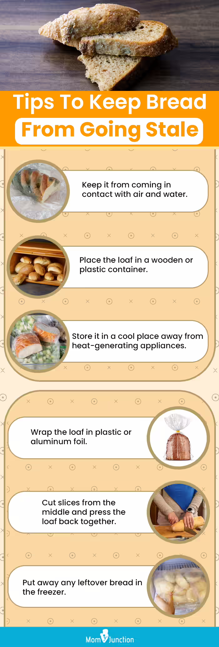 Tips To Keep Bread From Going Stale (infographic)