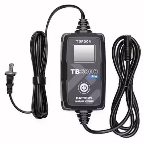 Topdon 2-in-1 Smart Car Battery Charger and Tester