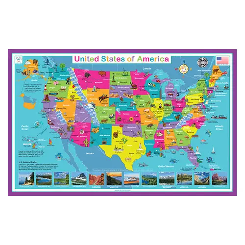 Tot Talk Explore The World Placemat