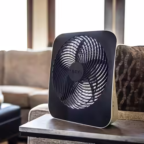 Treva 10-Inch Portable Desktop Battery Fan