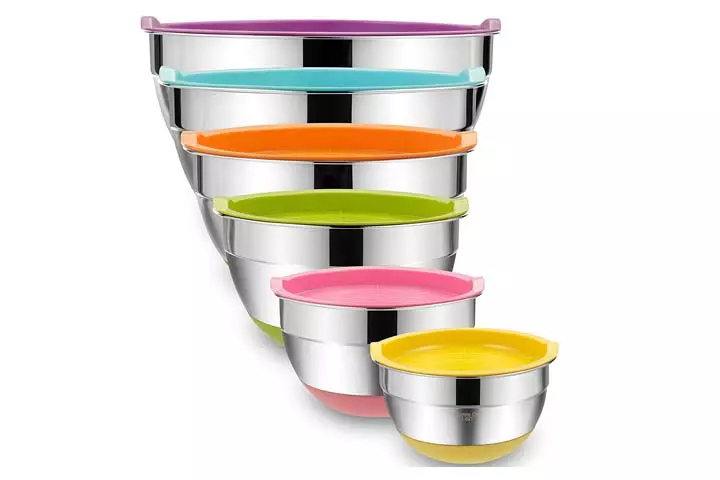 Umite Chef Stainless Steel Mixing Bowls With Lids