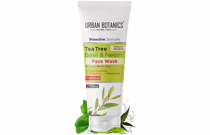 Urban Botanics Bioactive Skincare Tea Tree Basil & Neem Face Wash