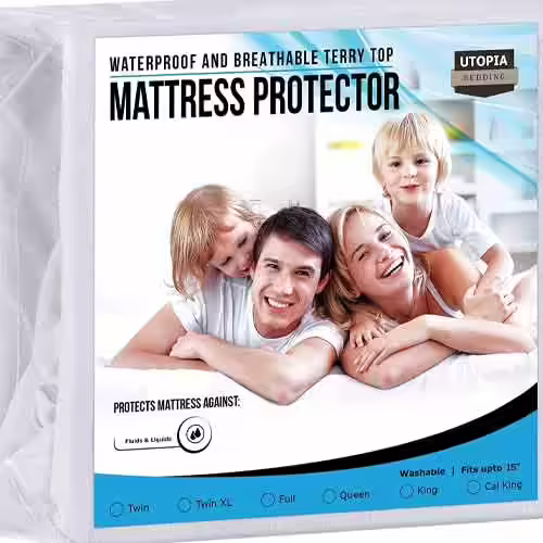 Utopia Bedding Terry Mattress Protector