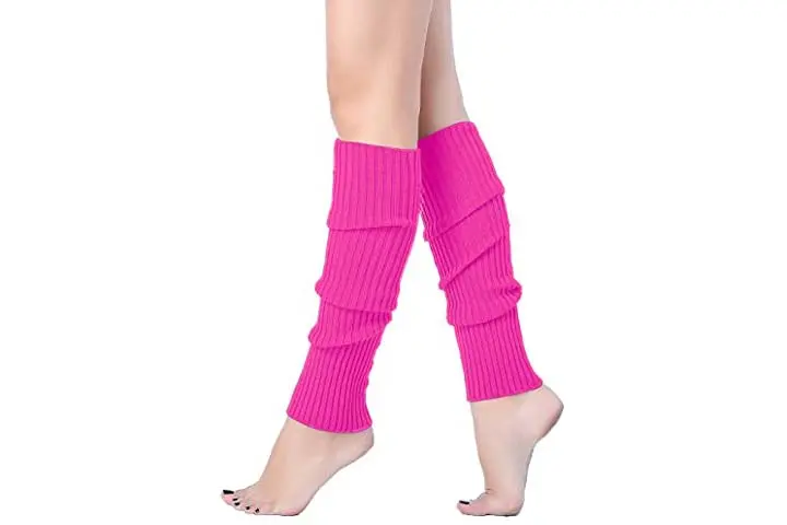 V28 Ribbed Leg Warmers For Juniors