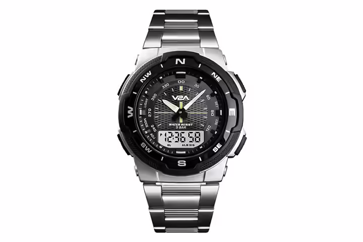 V2A Black Dial Men's Watch