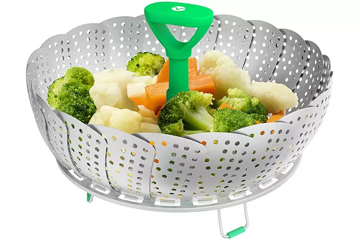 Vremi Collapsible Vegetable Steamer Basket