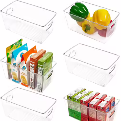 Vtopmart Clear Plastic Fridge Organizer
