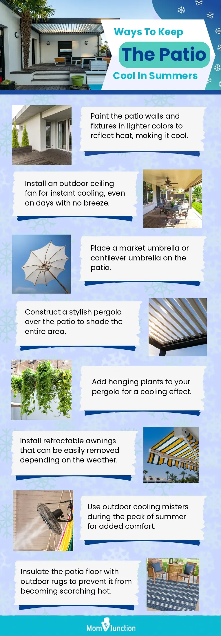 Ways To Keep The Patio Cool In Summers (infographic)