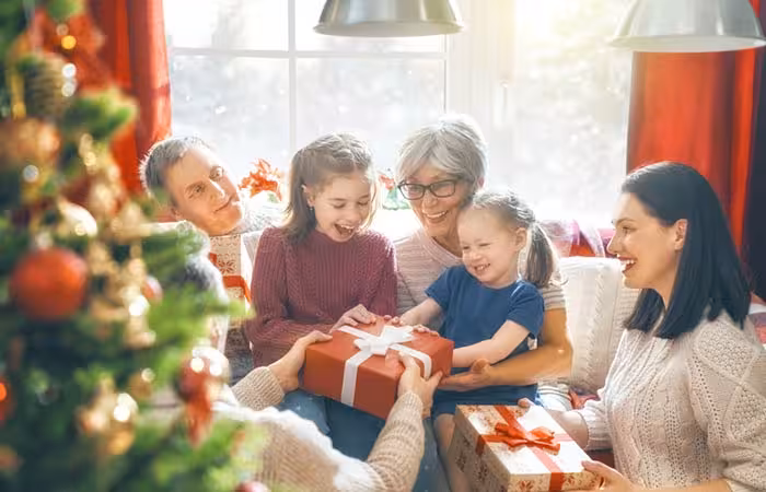 A family gift exchange