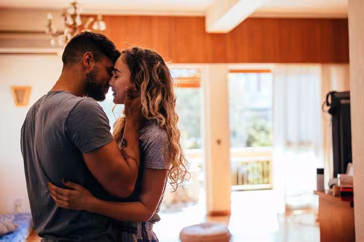 Humans kiss to express love