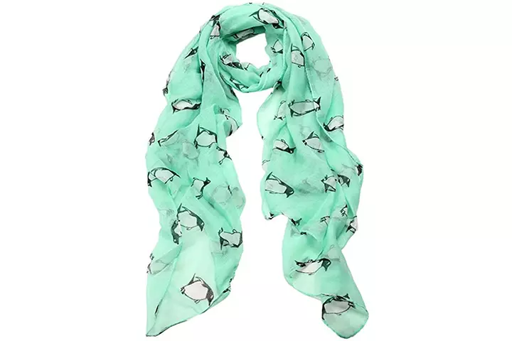 Women’s Lady Scarf Shawl Penguin