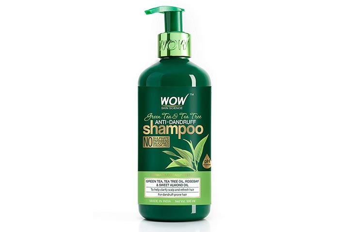 WOW Green Tea & Tea Tree Anti-Dandruff Shampoo