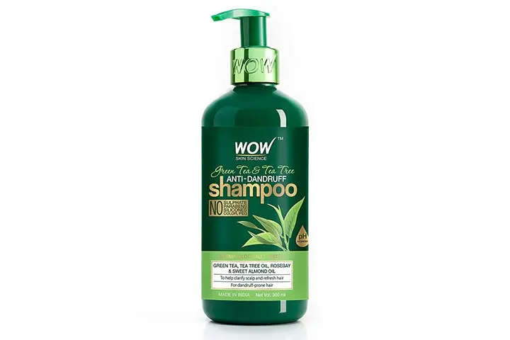 WOW Green Tea & Tea Tree Anti-Dandruff Shampoo