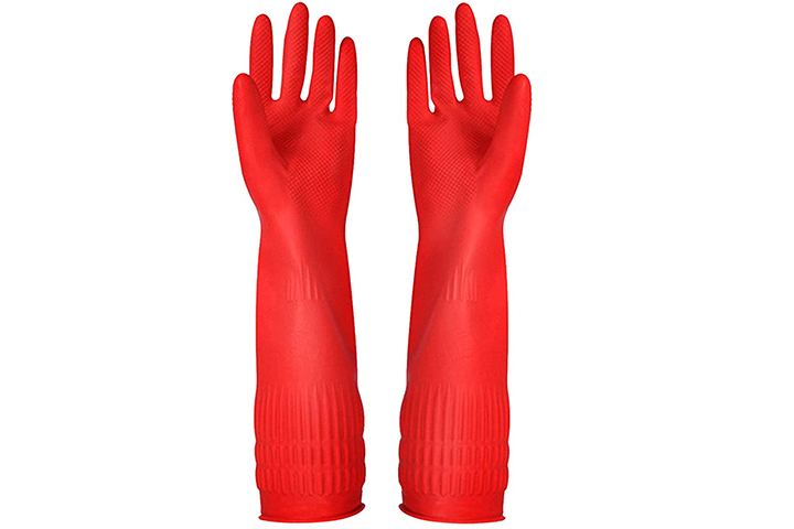 YSLON’s Rubber Cleaning Gloves Kitchen Dishwashing