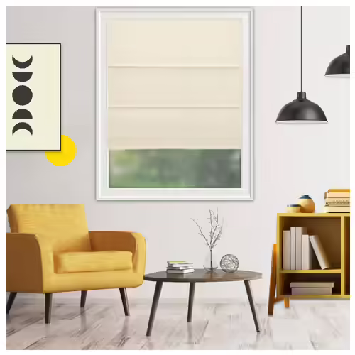 Yellow Blinds Magnetic Roman Shades