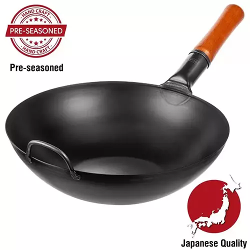 Yosukata Carbon Steel Wok Pan