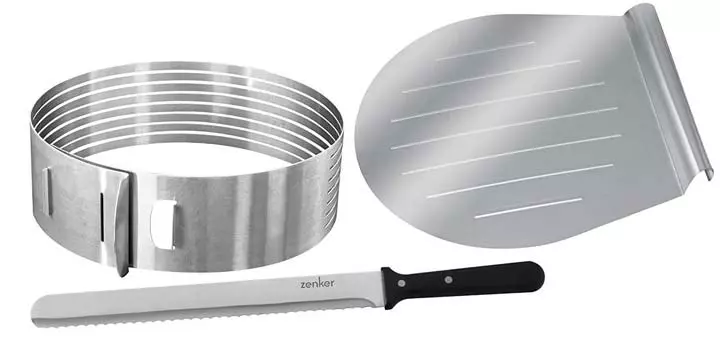 Zenker Stainless Steel Layer Cake Slicing Kit