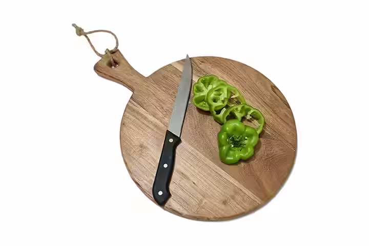 Craftarea Acacia Wooden Round Cutting Board