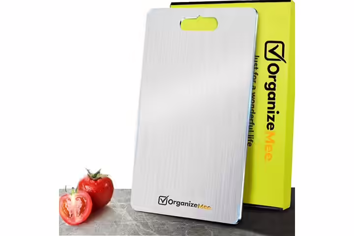 OrganizeMee Stainless Steel Cutting Board