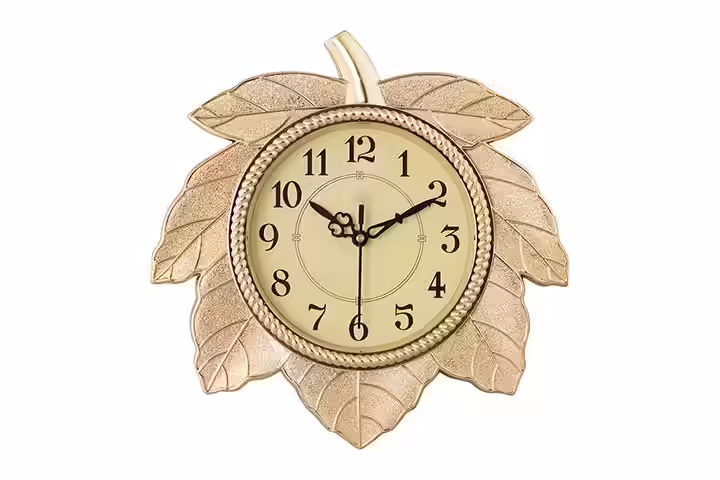 eCraft India Retro Leaf Wall Clock