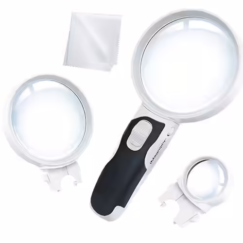 iMagniphy LED Illuminated Magnifying Glass Set